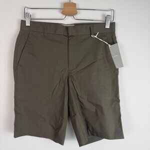 Everlane Men Cotton Blend Chino Shorts Olive Green 28